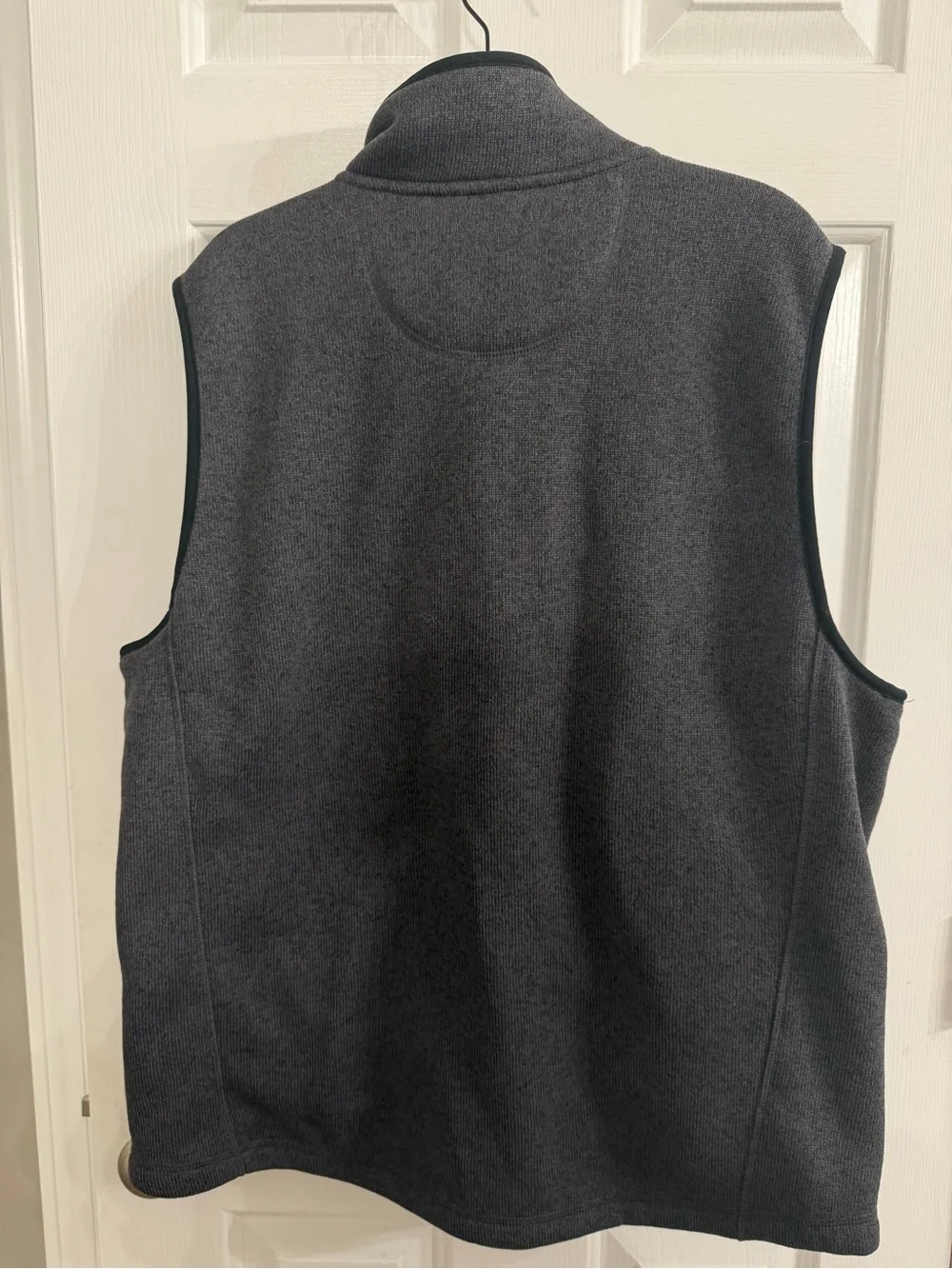 L.L.Bean Men’s Gray Fleece Vest Slightly Fitted Full Zip Outdoor Hiking Large